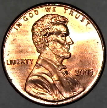 2005-P-Lincoln-Cent-With-Awesome-Column-DDR-Look-On-The-Left-Side